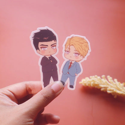 On or Off BL Chibi Sticker Set -  Waterproof Glossy
