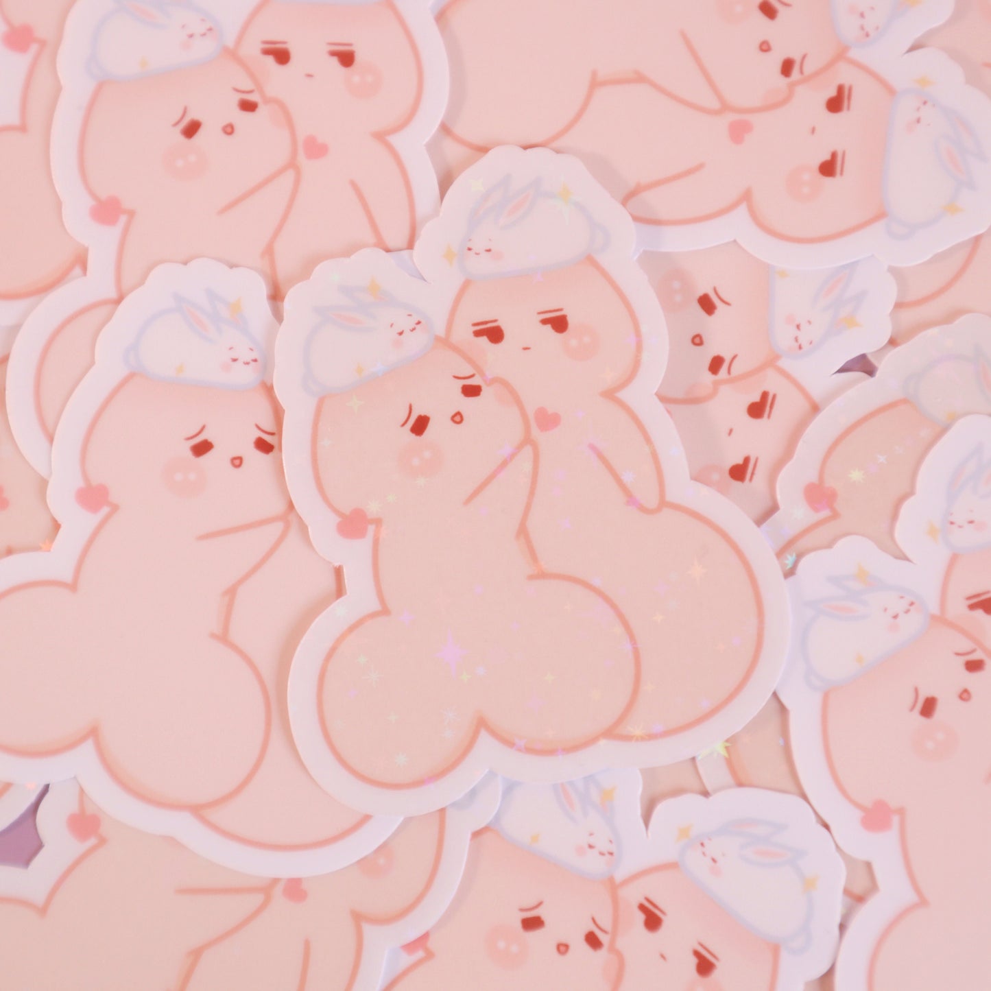 Chibi Penis Rabbit Year - Uke-chin Seme-chin Glossy/Matte
