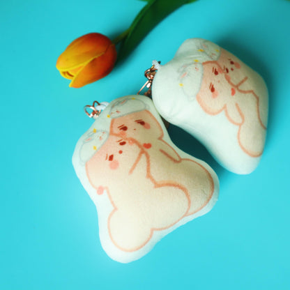 Chibi Penis Cute Plushie Keychain - Uke-chin Seme-chin
