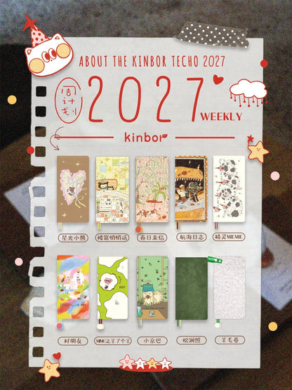 [PRE-ORDER ] 2027 KINBOR Weekly Planner - 52g Bachuan Paper (Tomoe River Paper)