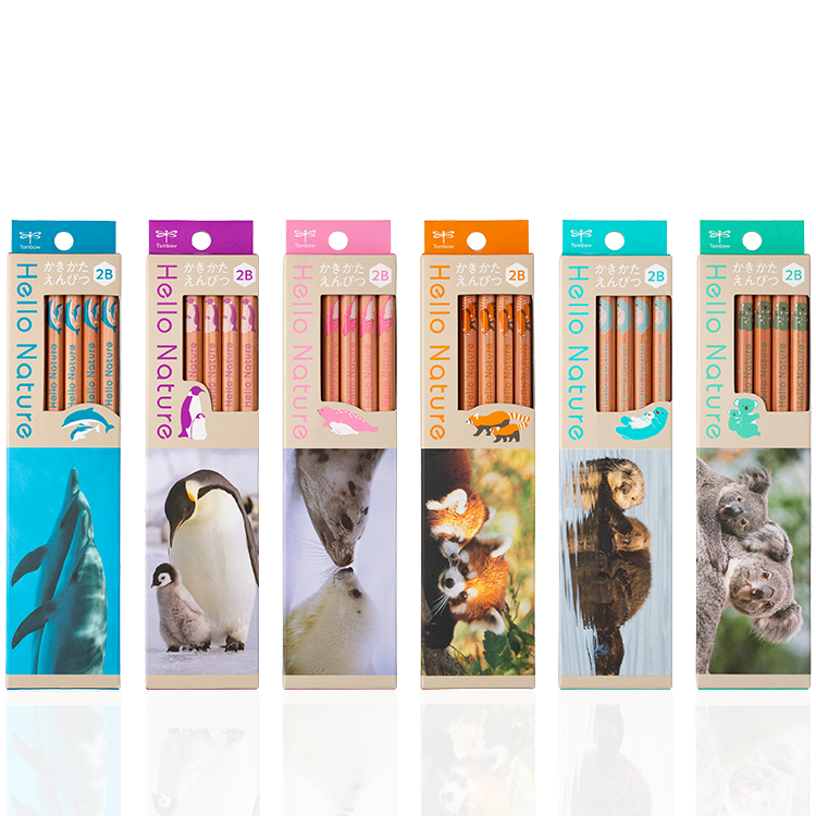 Tombow Hello Nature 2B/HB Pencils - 12 pieces per box