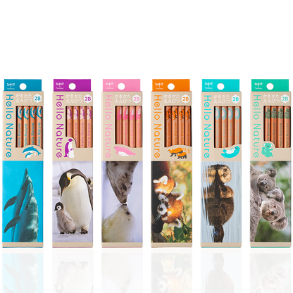 Tombow Hello Nature 2B/HB Pencils - 12 pieces per box